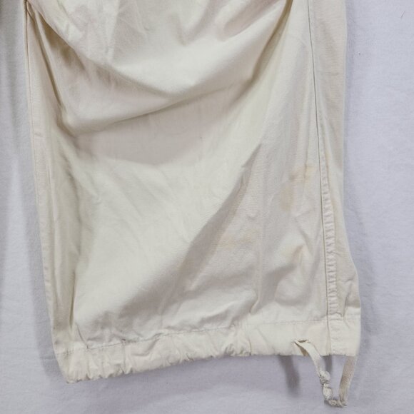 Jaded London Ecru Parachute Cargo Pants Size Small Baggie 30" Elastic Waist - Picture 12 of 16